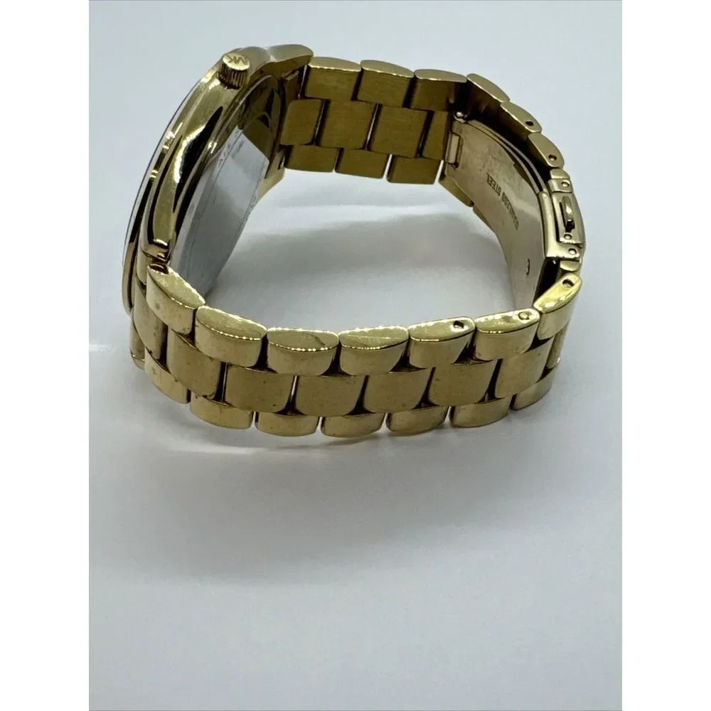 Michael Kors MK3381 Unisex Gold Stainless Steel Analog Dial Quartz Watch JNA442